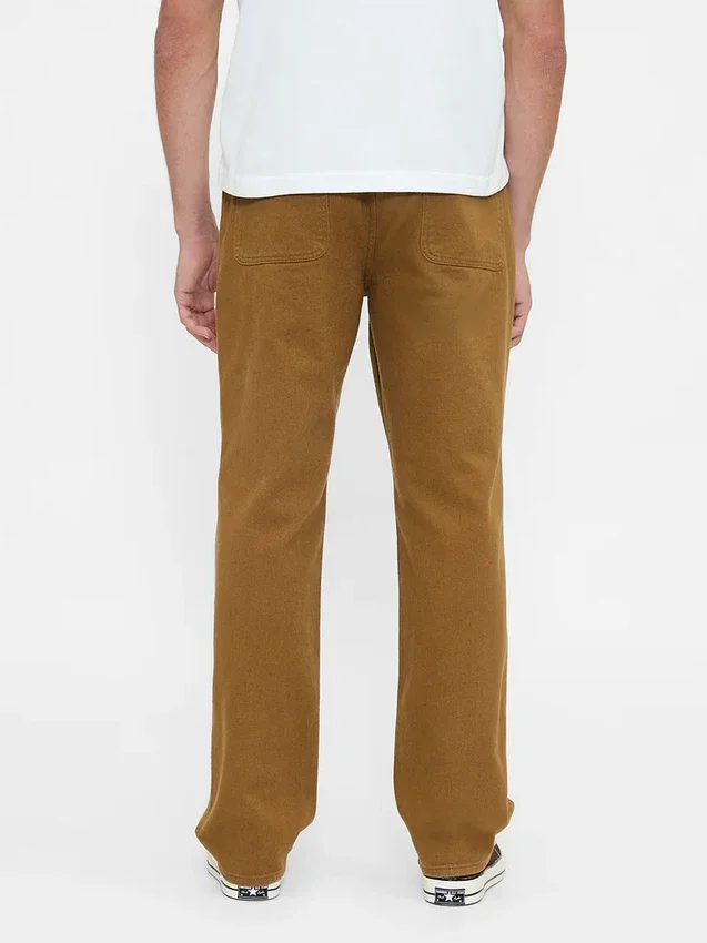 Pantaloni kaki utility dal taglio dritto e morbido