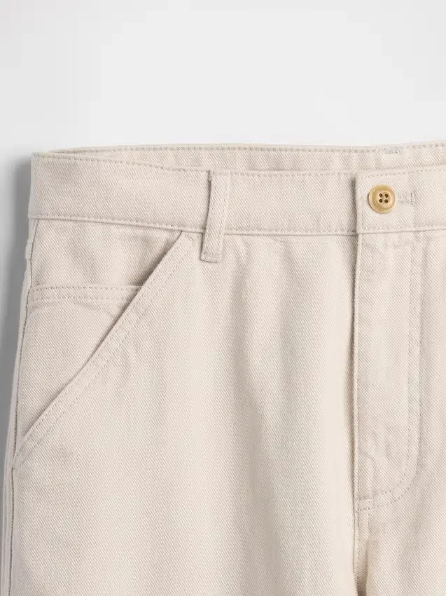 Pantaloni kaki utility dal taglio dritto e morbido