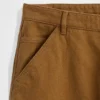 Pantaloni kaki utility dal taglio dritto e morbido