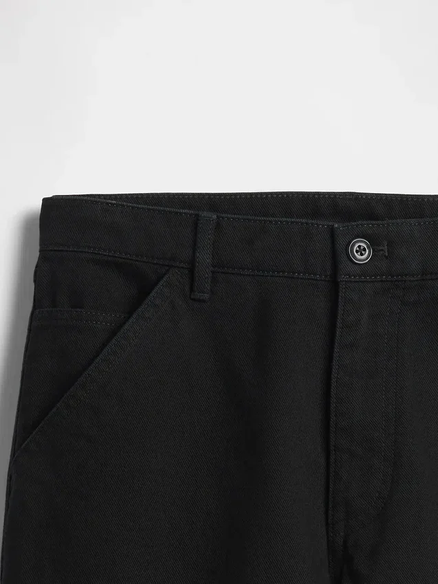 Pantaloni kaki utility dal taglio dritto e morbido