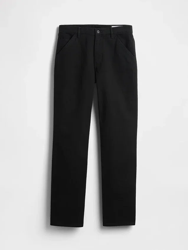 Pantaloni kaki utility dal taglio dritto e morbido