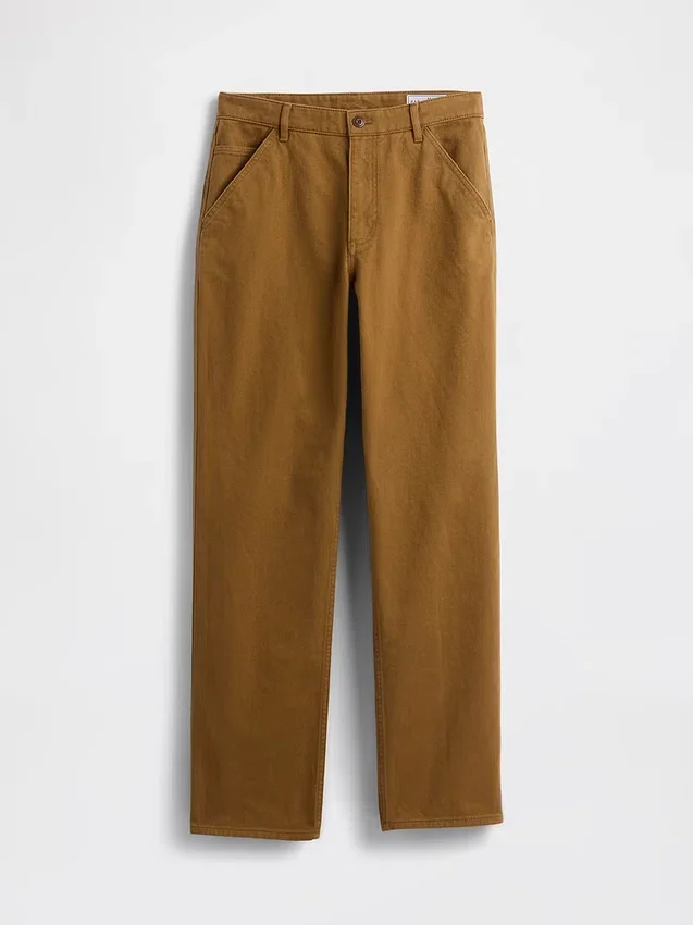 Pantaloni kaki utility dal taglio dritto e morbido
