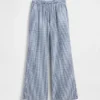 Pantaloni larghi comodi in misto lino e cotone per bambini