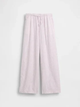 Pantaloni larghi comodi in misto lino e cotone per bambini