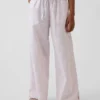 Pantaloni larghi comodi in misto lino e cotone per bambini