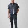 Pantaloni larghi in popeline stile anni '90
