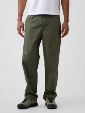 Pantaloni larghi in popeline stile anni ’90