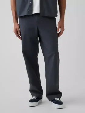 Pantaloni larghi in popeline stile anni ’90