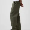 Pantaloni larghi in popeline stile anni '90