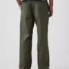 Pantaloni larghi in popeline stile anni '90