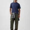 Pantaloni larghi in popeline stile anni '90