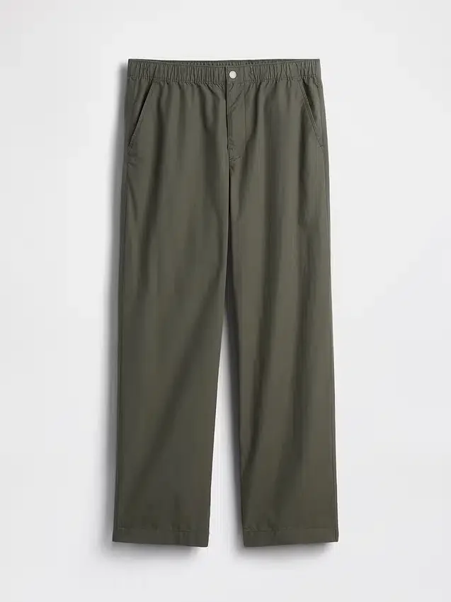 Pantaloni larghi in popeline stile anni '90