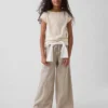 Pantaloni larghi in twill per bambini