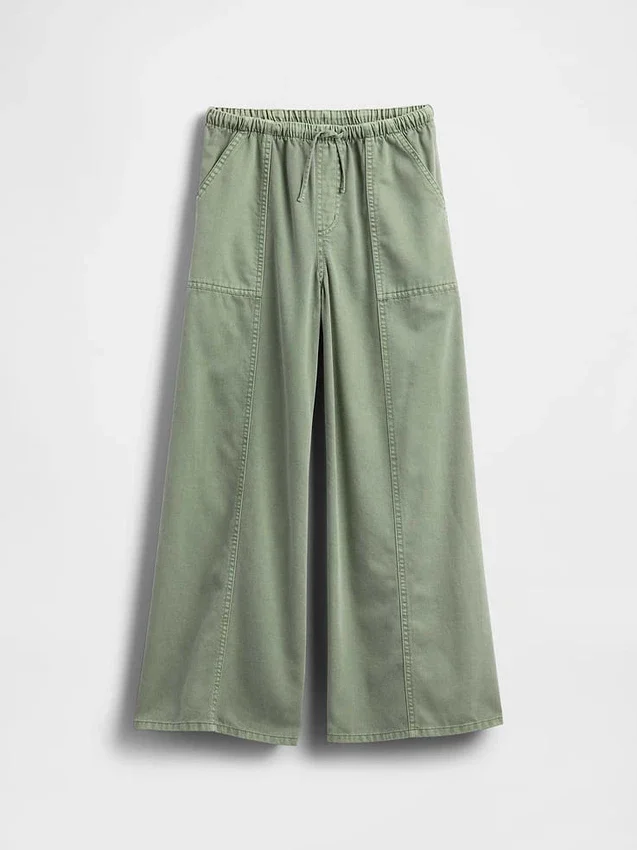 Pantaloni larghi in twill per bambini
