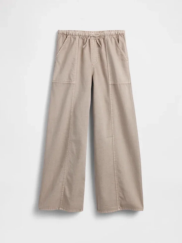 Pantaloni larghi in twill per bambini