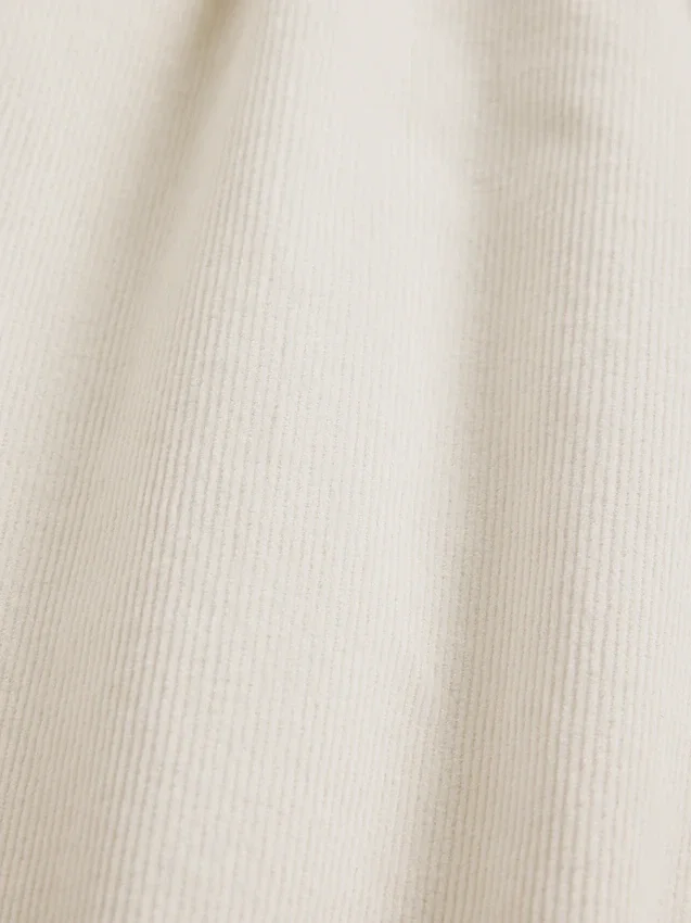 Pantaloni larghi in velluto a coste a vita media
