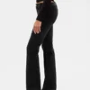 Pantaloni lunghi e slim in velluto a coste a vita bassa