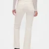 Pantaloni lunghi e slim in velluto a coste a vita bassa