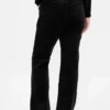 Pantaloni lunghi e slim in velluto a coste a vita bassa