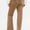 Pantaloni lunghi e slim in velluto a coste a vita bassa
