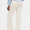 Pantaloni lunghi e slim in velluto a coste a vita bassa