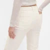 Pantaloni lunghi e slim in velluto a coste a vita bassa