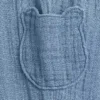 Pantaloni per neonati in garza di cotone con orsetto Brannan