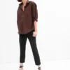 Pantaloni premaman slim a pannello intero