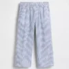 Pantaloni senza chiusura per neonato & bebè in misto lino e cotone
