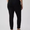 Pantaloni skinny a vita alta in maglia doppia
