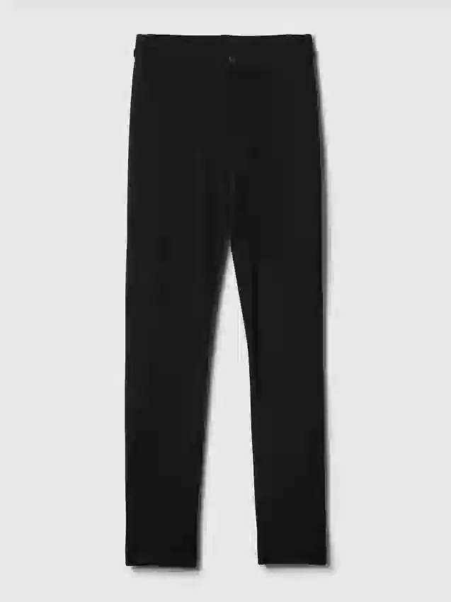 Pantaloni skinny a vita alta in maglia doppia
