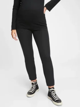 Pantaloni skinny premaman a pannello intero con tessuto bi-elastico