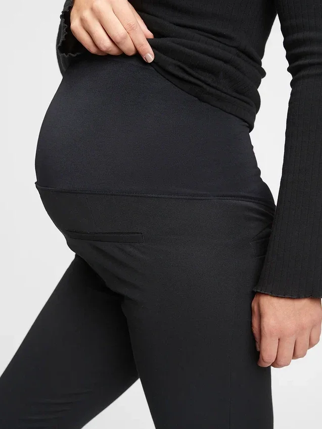 Pantaloni skinny premaman a pannello intero con tessuto bi-elastico