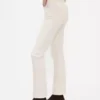 Pantaloni slim dritti in velluto a coste a vita alta stile anni ’90