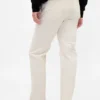 Pantaloni slim dritti in velluto a coste a vita alta stile anni ’90