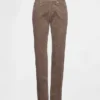 Pantaloni slim dritti in velluto a coste a vita bassa in stile anni ’90