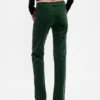 Pantaloni slim dritti in velluto a vita bassa in stile anni ’90