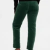 Pantaloni slim dritti in velluto a vita bassa in stile anni ’90