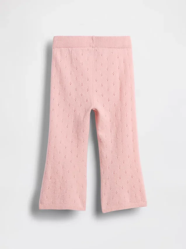 Pantaloni svasati in maglia CashSoft a punto traforato per neonato & bebè