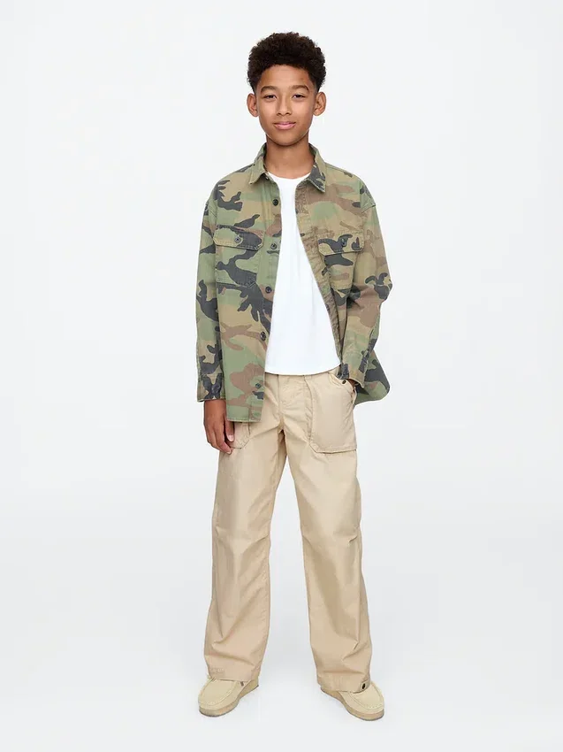 Pantaloni utility larghi per bambini