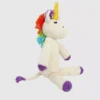 Peluche a forma di unicorno lavorato a maglia
