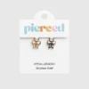 Pierced Co Ciondolo a fiocco rosa per orecchini a cerchio