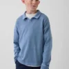 Polo da bambino in tessuto pesante dal taglio morbido
