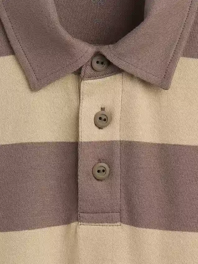 Polo da bambino in tessuto pesante dal taglio morbido