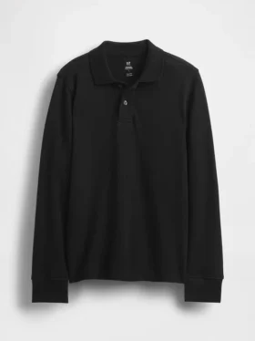 Polo da uniforme in cotone biologico per bambini