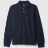 Polo da uniforme in cotone biologico per bambini