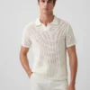 Polo in maglia a rete