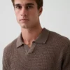 Polo in maglia a rete