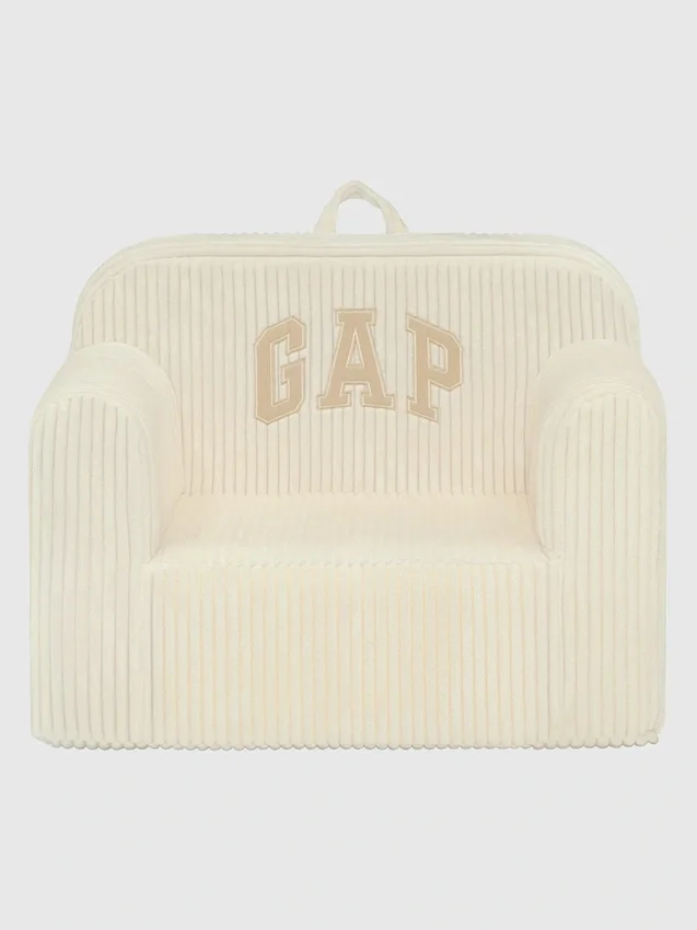 Poltrona in schiuma con logo babyGap in velluto a coste