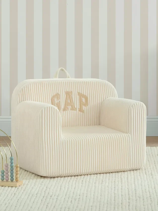 Poltrona in schiuma con logo babyGap in velluto a coste